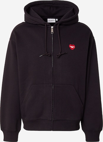 Giacca di felpa 'Heart II Hartt' di Carhartt WIP in nero: frontale