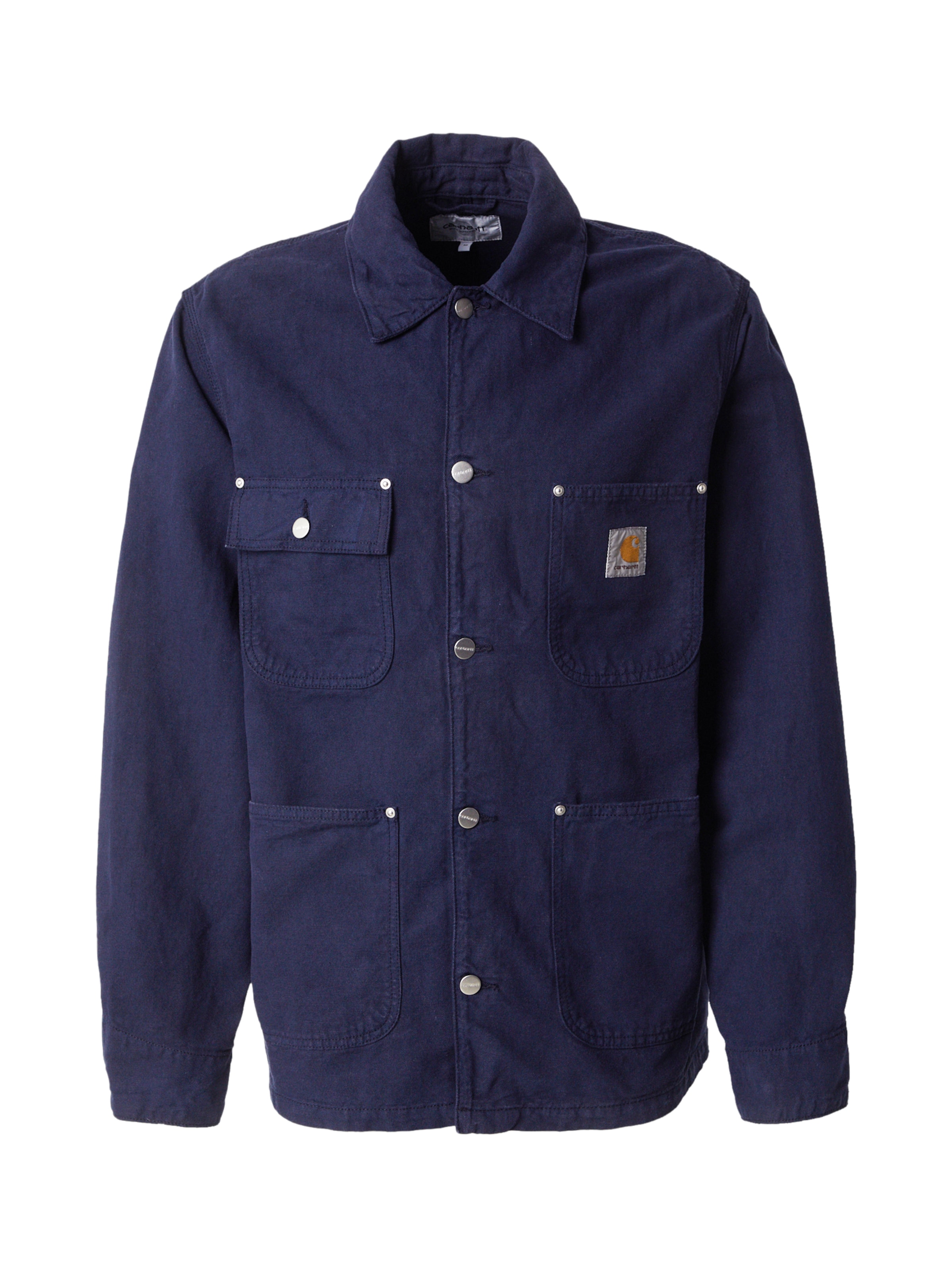 Carhartt WIP Φθινοπωρινό και ανοιξιάτικο μπουφάν 'Walter Chore' σε μπλε: μπροστά