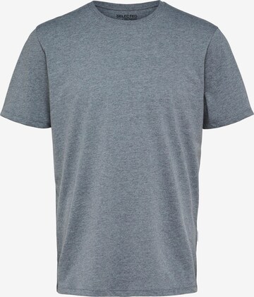 T-Shirt 'Aspen' SELECTED HOMME en gris : devant