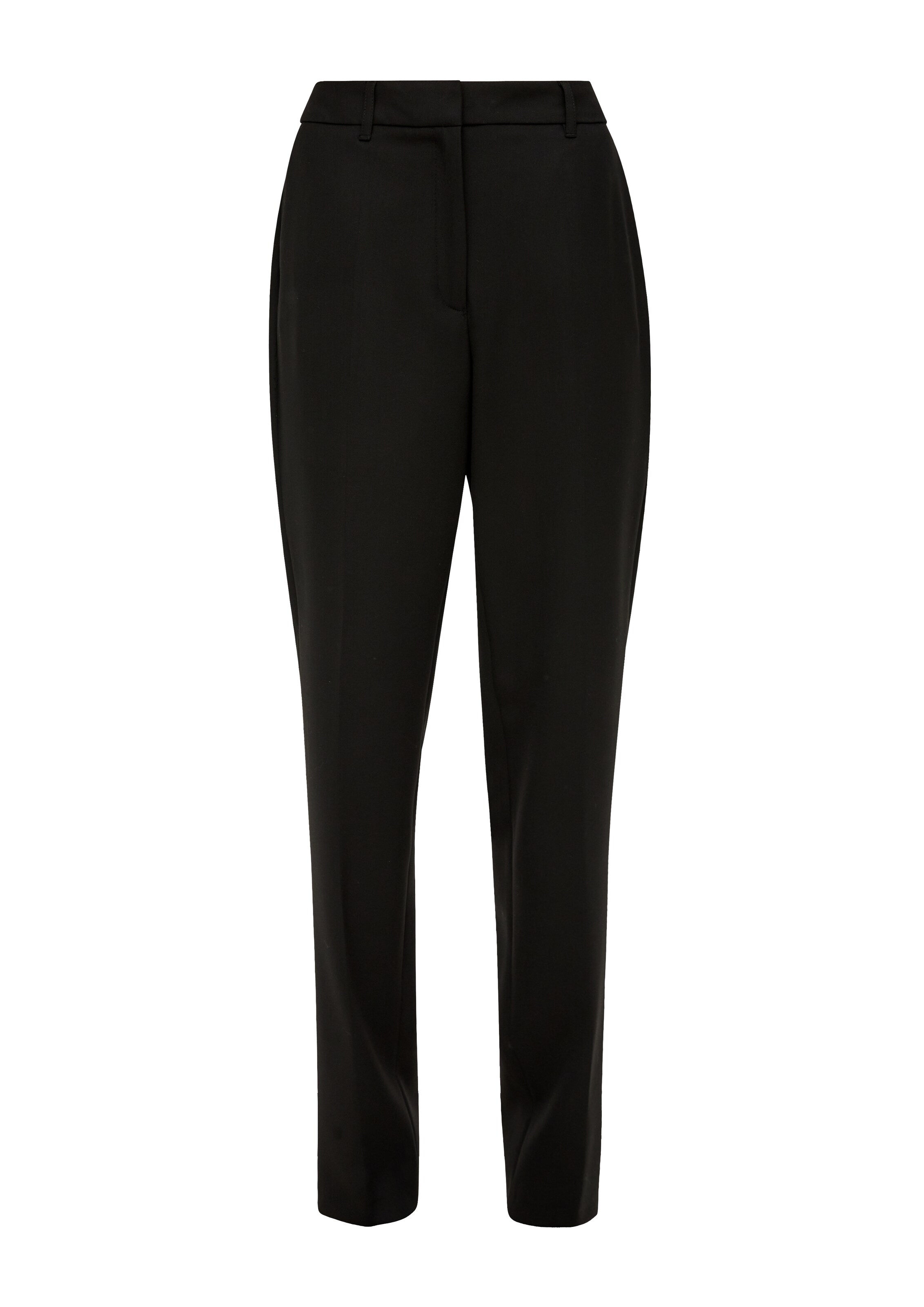 s.Oliver BLACK LABEL Regular Hose in Schwarz: Vorderseite
