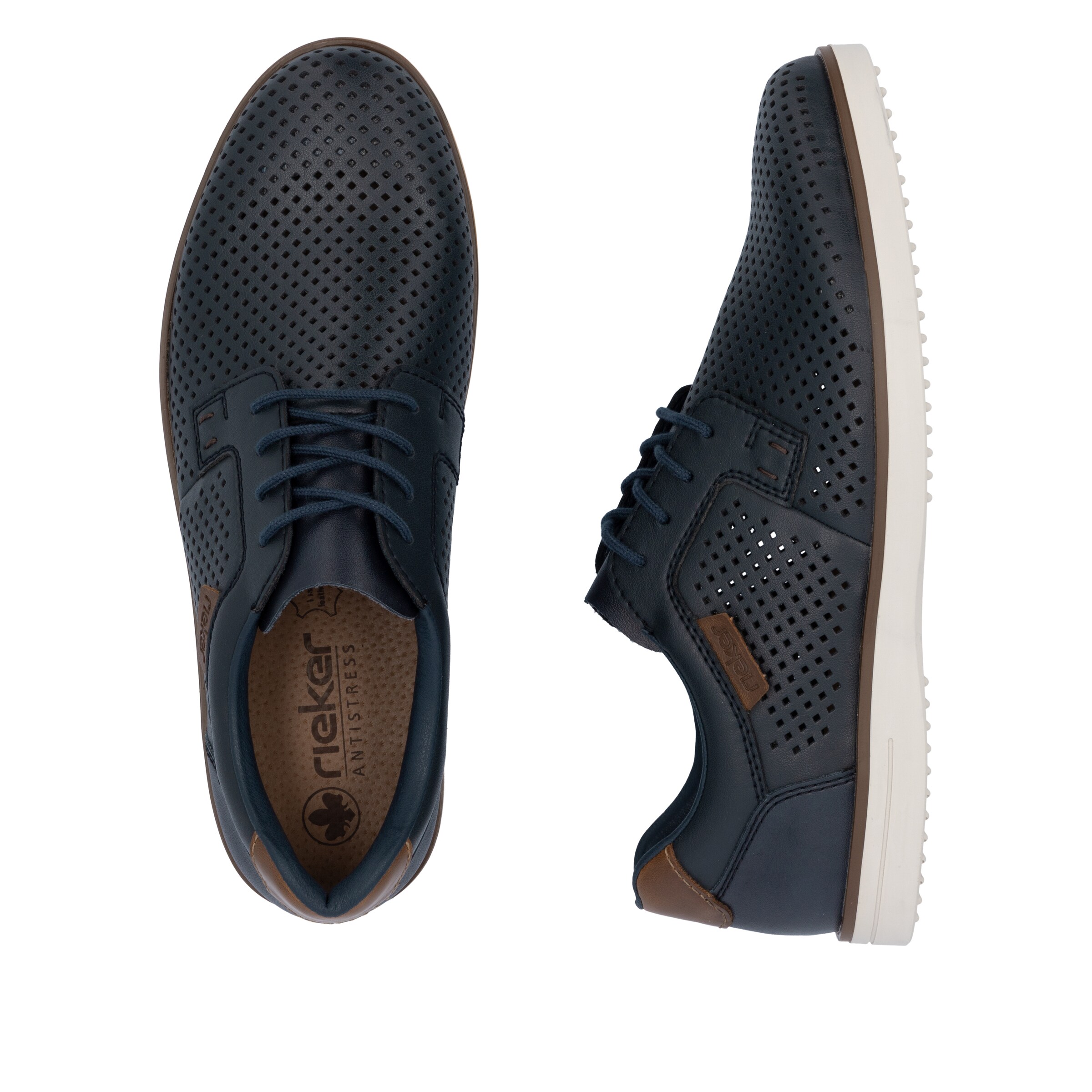 Rieker Lace-Up Shoes in Blue