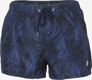 Shorts de bain KOROSHI en bleu : devant