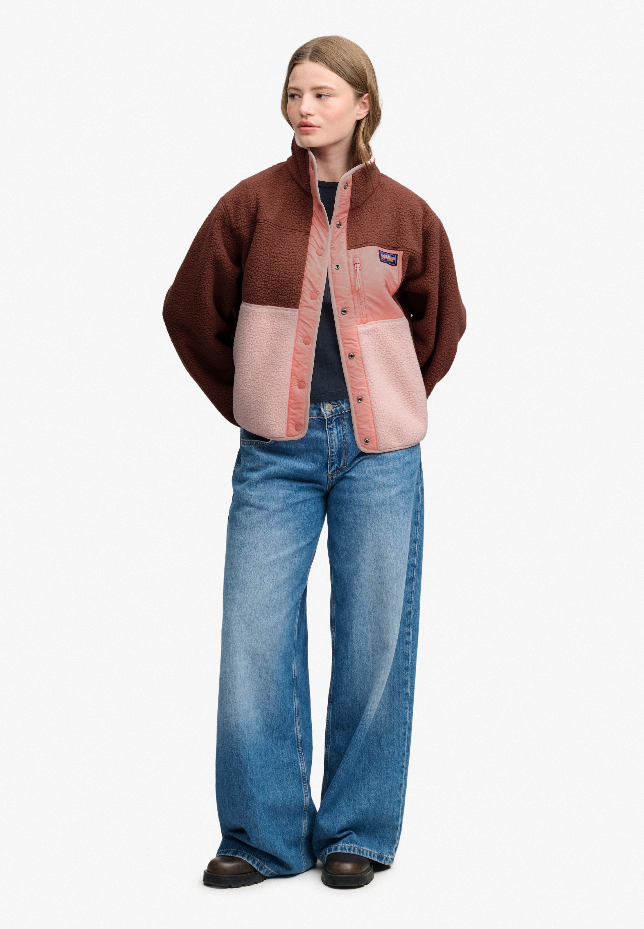 Giacca di pile di Superdry & Co in marrone