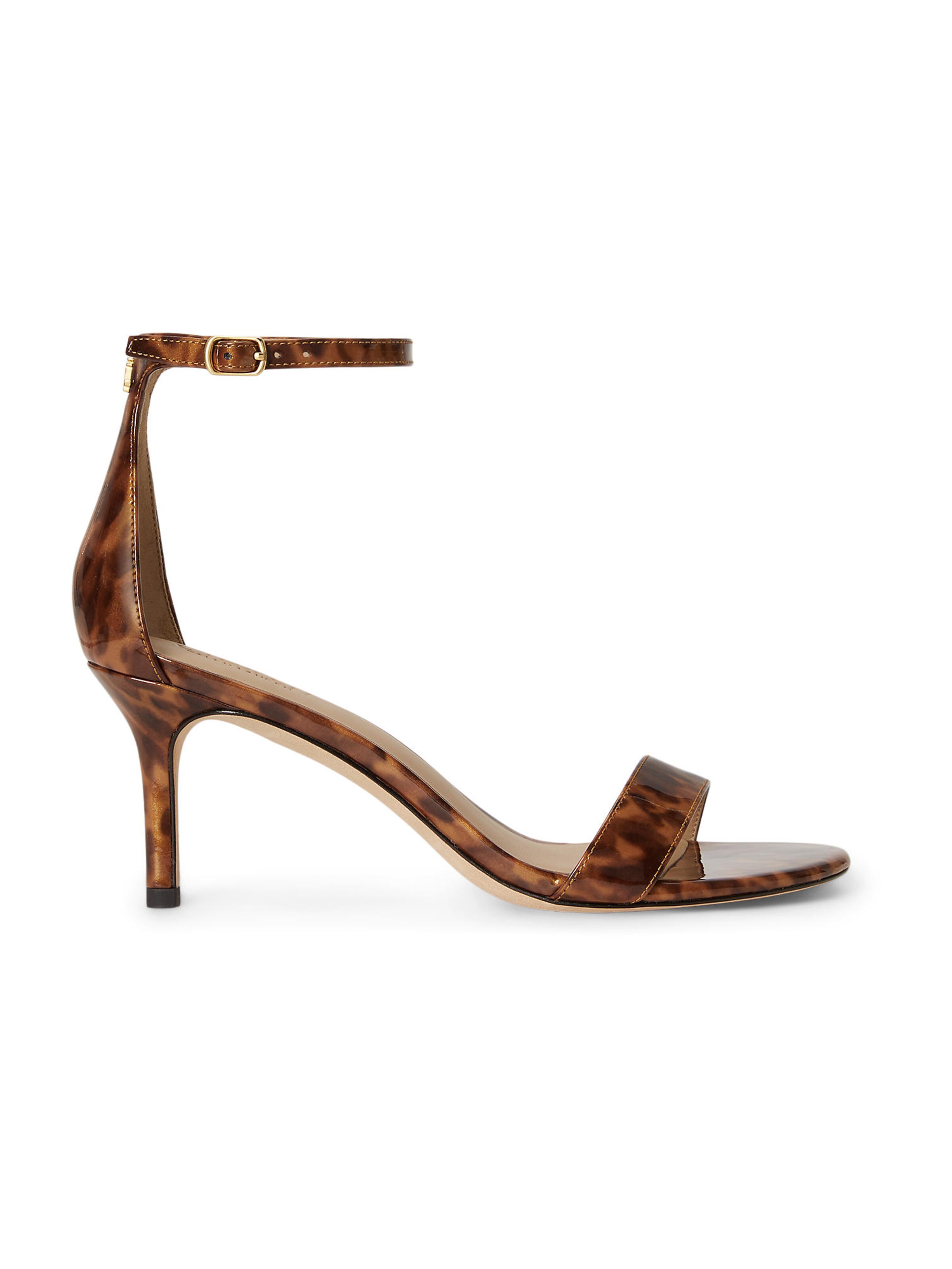 Sandale cu baretă 'ALLIE' de la Lauren Ralph Lauren pe maro