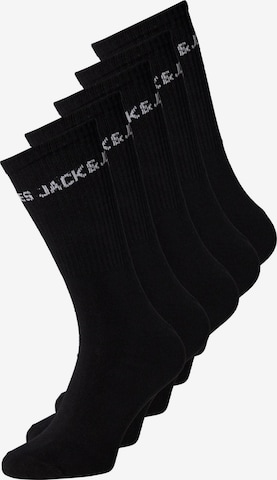 Jack & Jones Junior Къси чорапи в черно: отпред