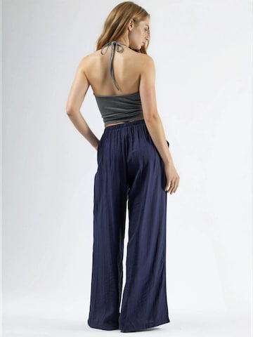 Busem Wide Leg Hose in Blau