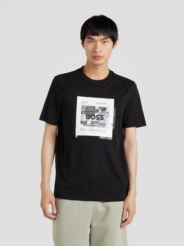 BOSS Shirt 'Urban' in Zwart: voorkant