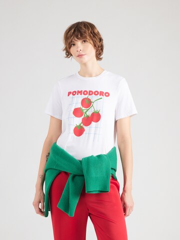 PIECES Shirt 'PCPOMA' in White: front
