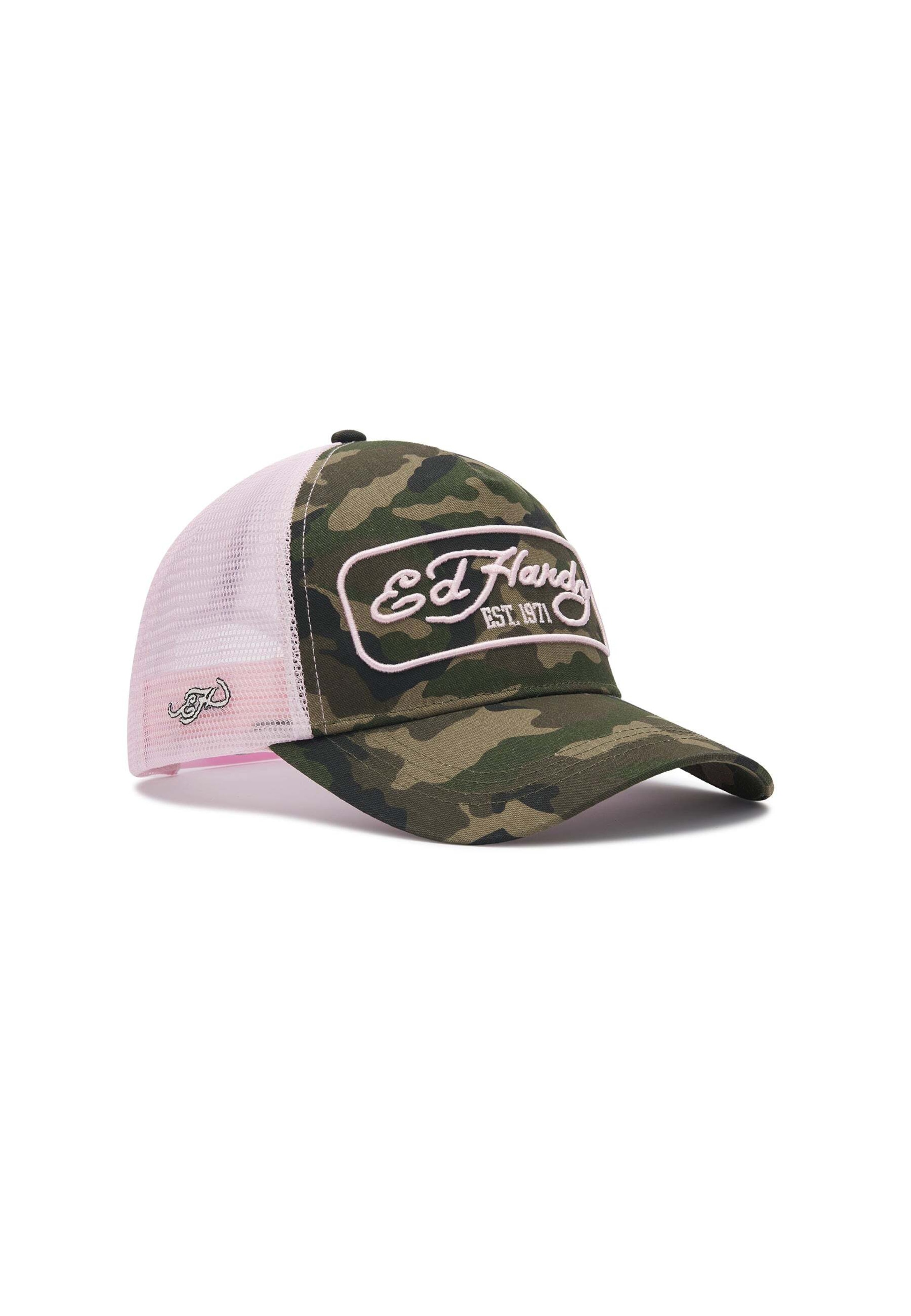 Cappello da baseball '1971' di Ed Hardy in verde
