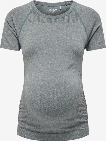 T-shirt fonctionnel Only Maternity en gris : devant