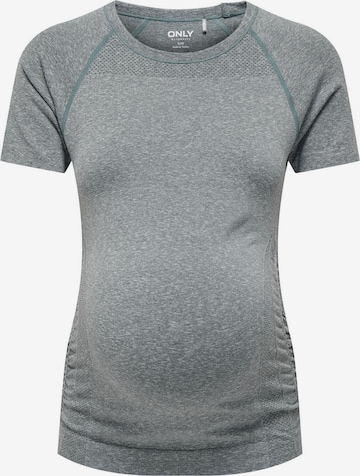 Only Maternity Functioneel shirt in Grijs: voorkant