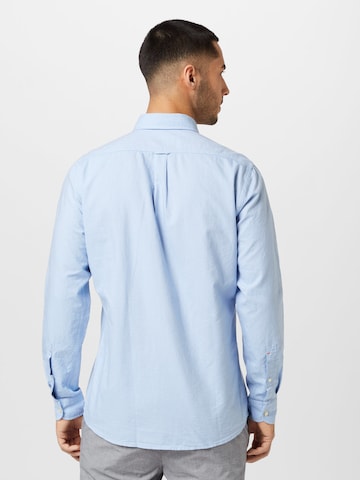 BOSS Orange Regular fit Button Up Shirt 'Rickert' in Blue