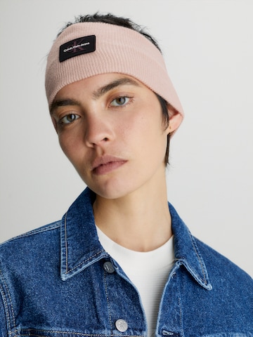 Calvin Klein Jeans Hoofdband in Roze: voorkant