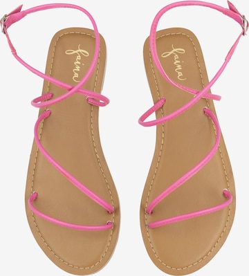 faina Strap Sandals in Pink