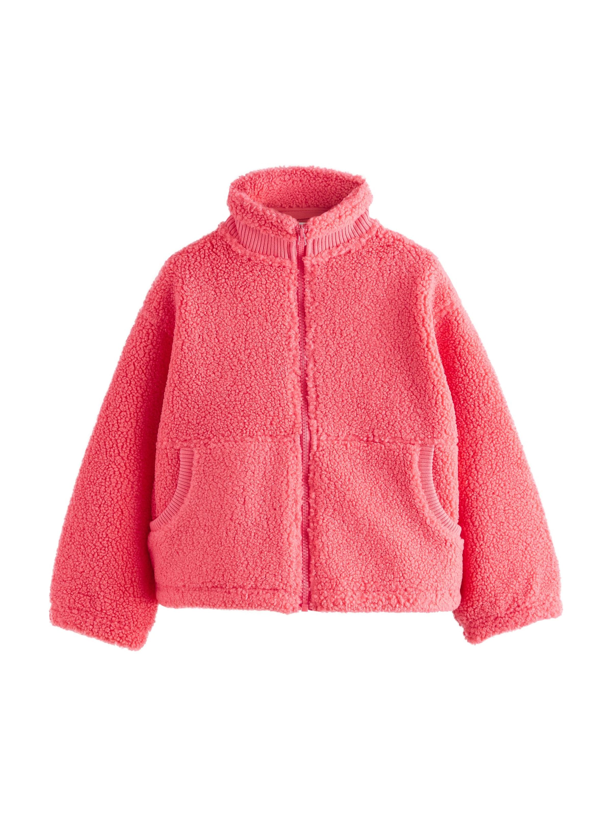 Next Fleecová mikina – pink: přední strana