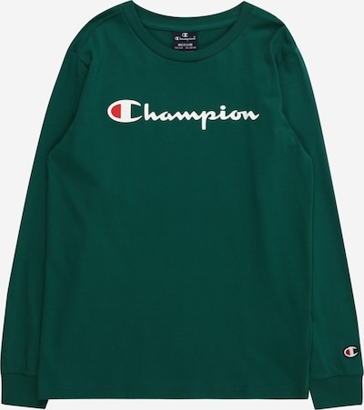 Champion Authentic Athletic Apparel Тениска в тъмнозелено / алено / бяло, Преглед на продукта