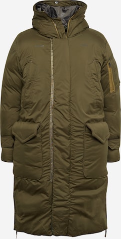 G-Star RAW Χειμερινό παλτό σε πράσινο: μπροστά
