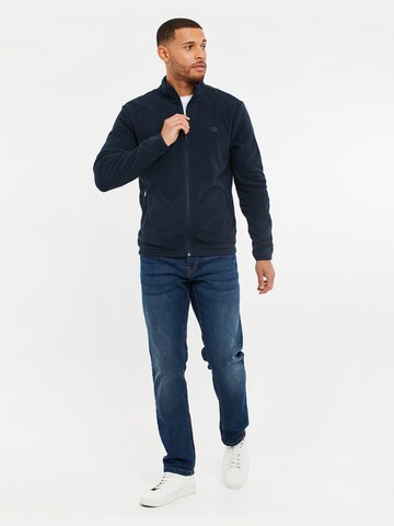 Threadbare Fleece jas 'Pendle' in Blauw