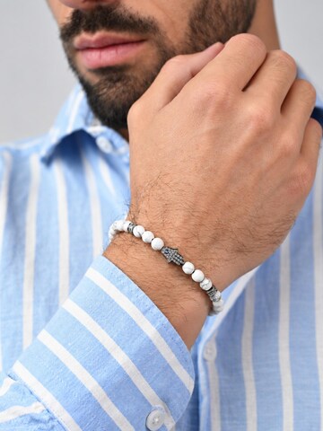 Bracelet 'Hamsa Hand' GT Collection en blanc