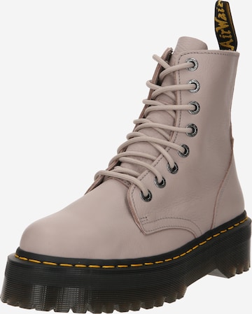 Dr. Martens Lace-Up Ankle Boots in Grey: front