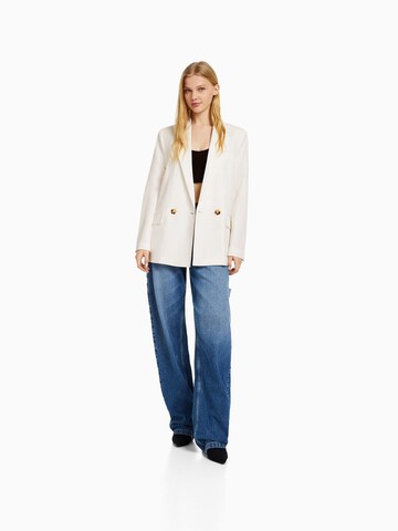 Bershka Blazer in Weiß