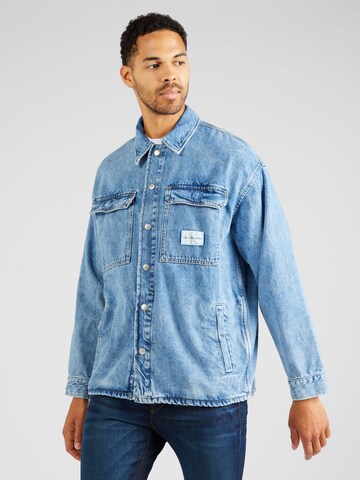 Veste mi-saison Calvin Klein Jeans en bleu : devant