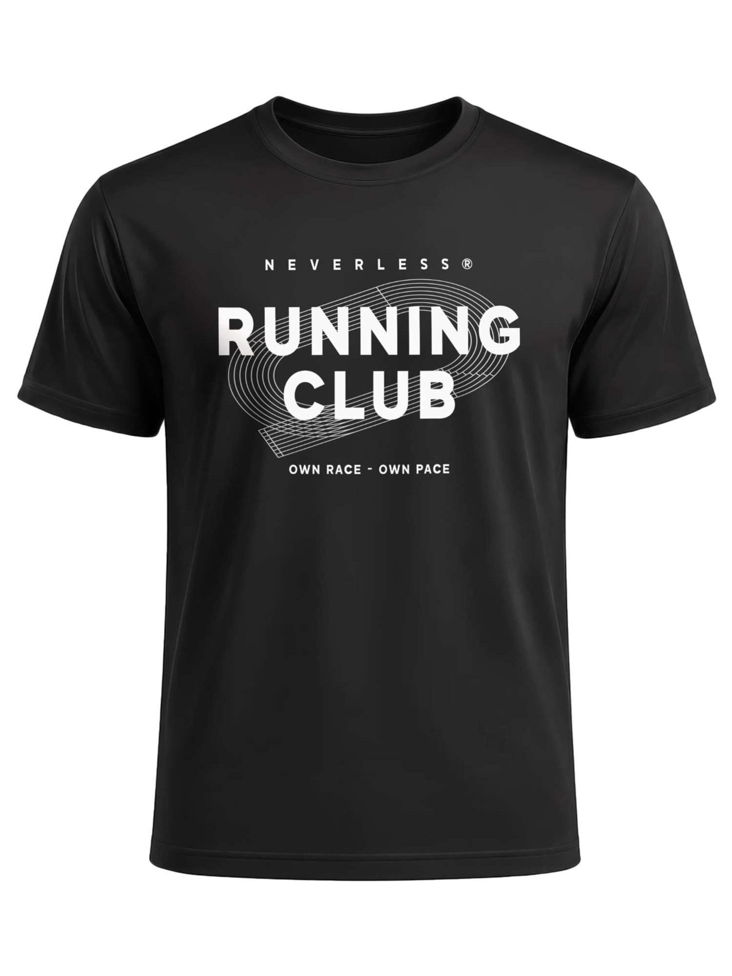 Neverless Performance Shirt 'Running Club 1' in XS in Black, Item view