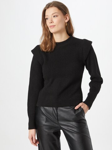 Pullover di QS in nero: frontale