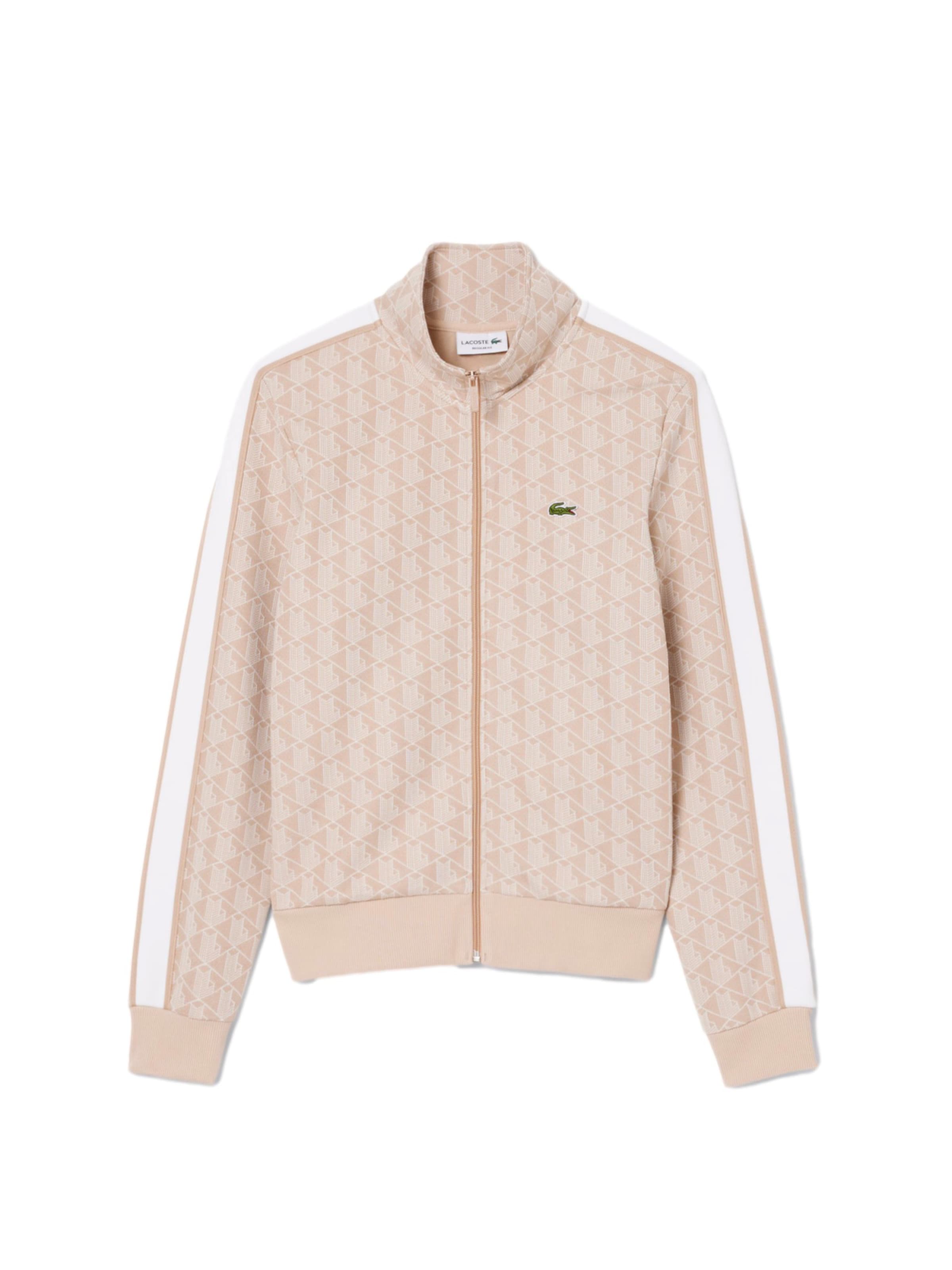 LACOSTE Sweatjacke in beige, Produktansicht
