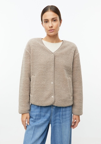 s.Oliver Fleece jas in Bruin: voorkant