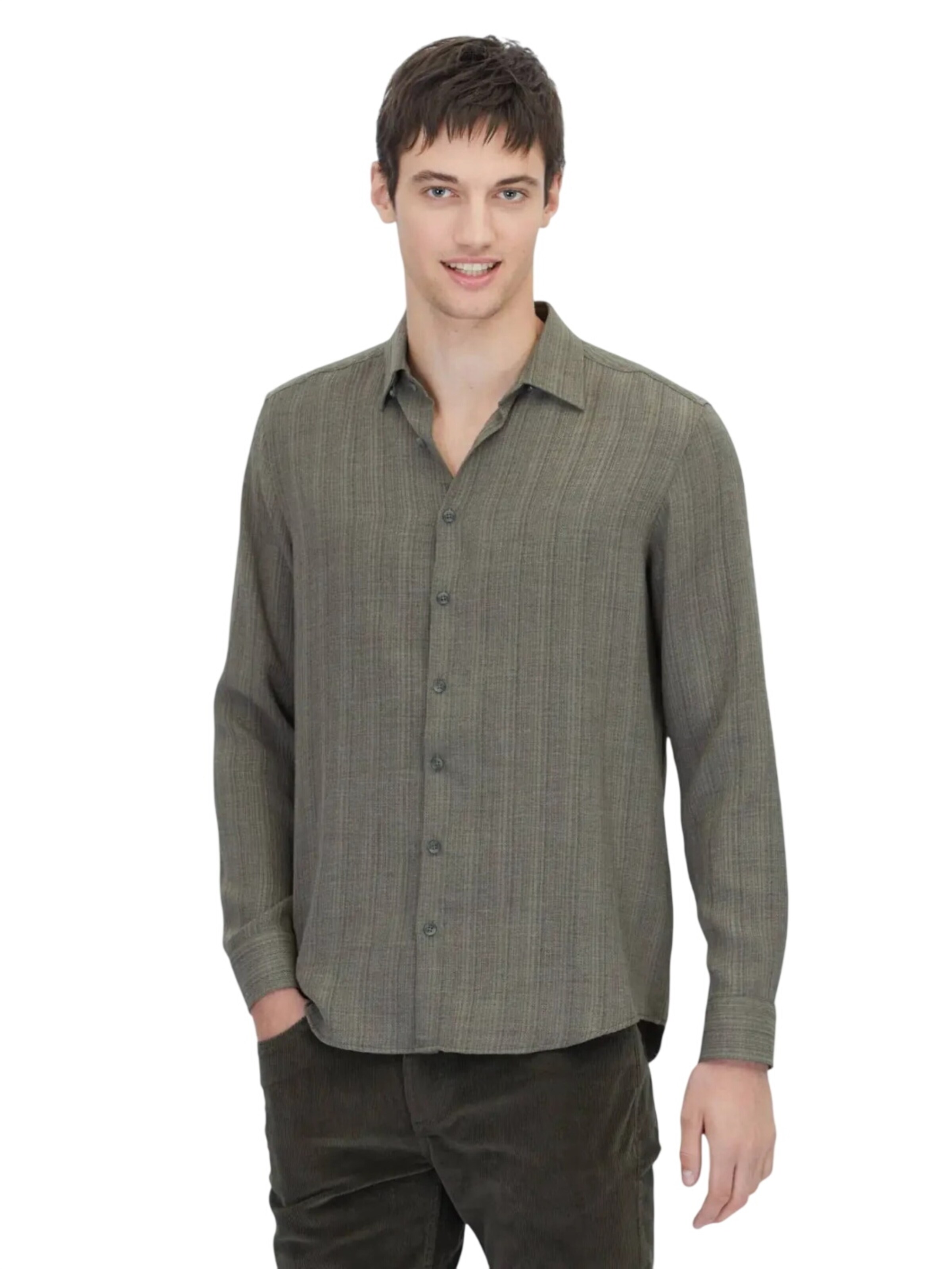 KİP Regular fit Button Up Shirt in Green: front