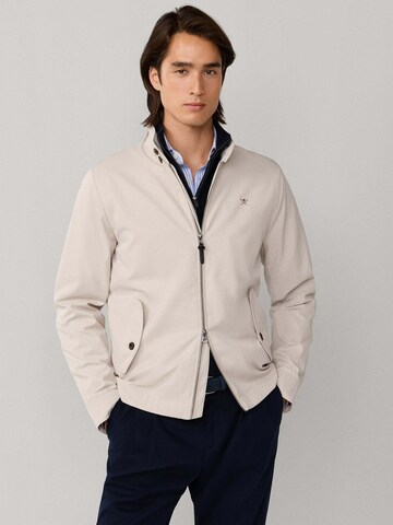 Veste mi-saison 'Harrington' Hackett London en beige : devant