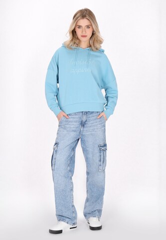 MYMO Sweatshirt 'Back To School' in Blauw
