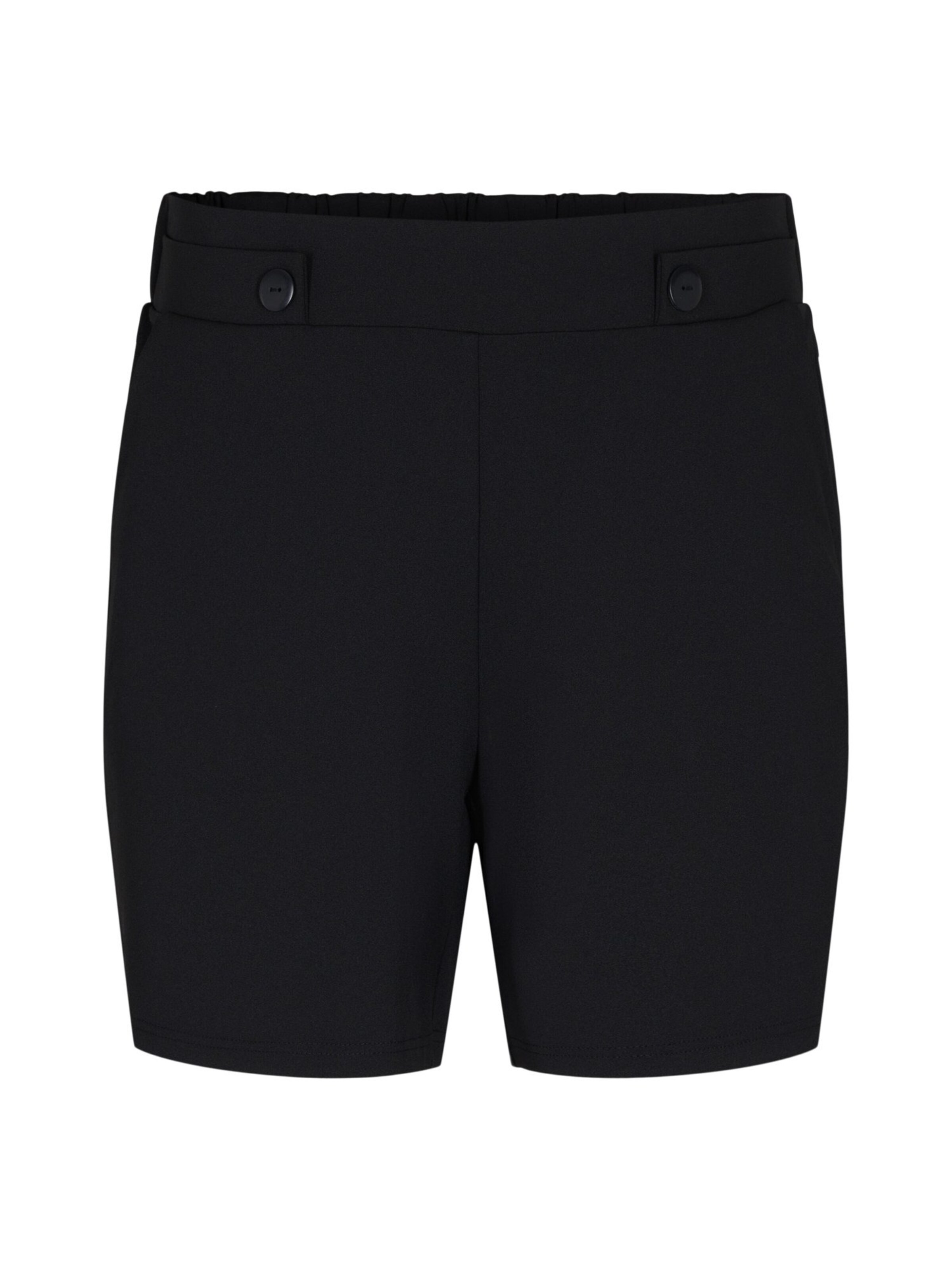 Zizzi Püksid 'Ellie', värv must: eest vaates