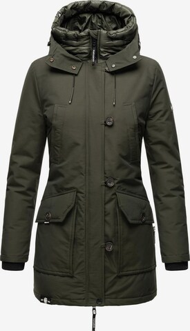 NAVAHOO Winter Parka 'Freeze Stoorm' in Green: front