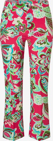 MAC Pleated Pants 'Aida Kick' in Pink: front