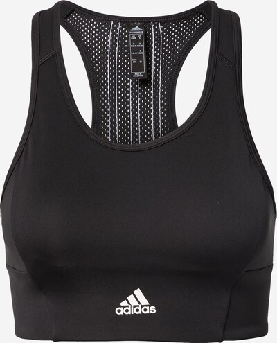 ADIDAS PERFORMANCE Αθλητικό σουτιέν σε μαύρο / λευκό, Άποψη προϊόντος