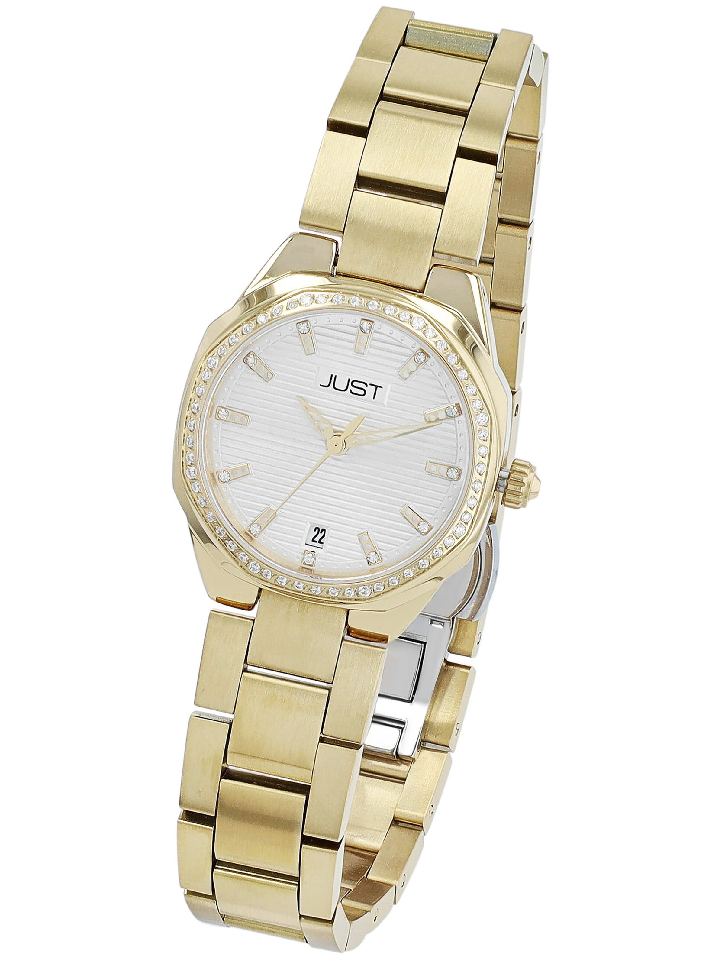 JUST Analog Watch '5 ATM' in Gold: front