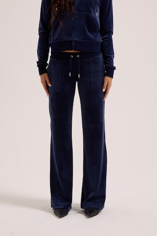 Juicy Couture Tall Flared Pants 'LAYLA' in Blue: front