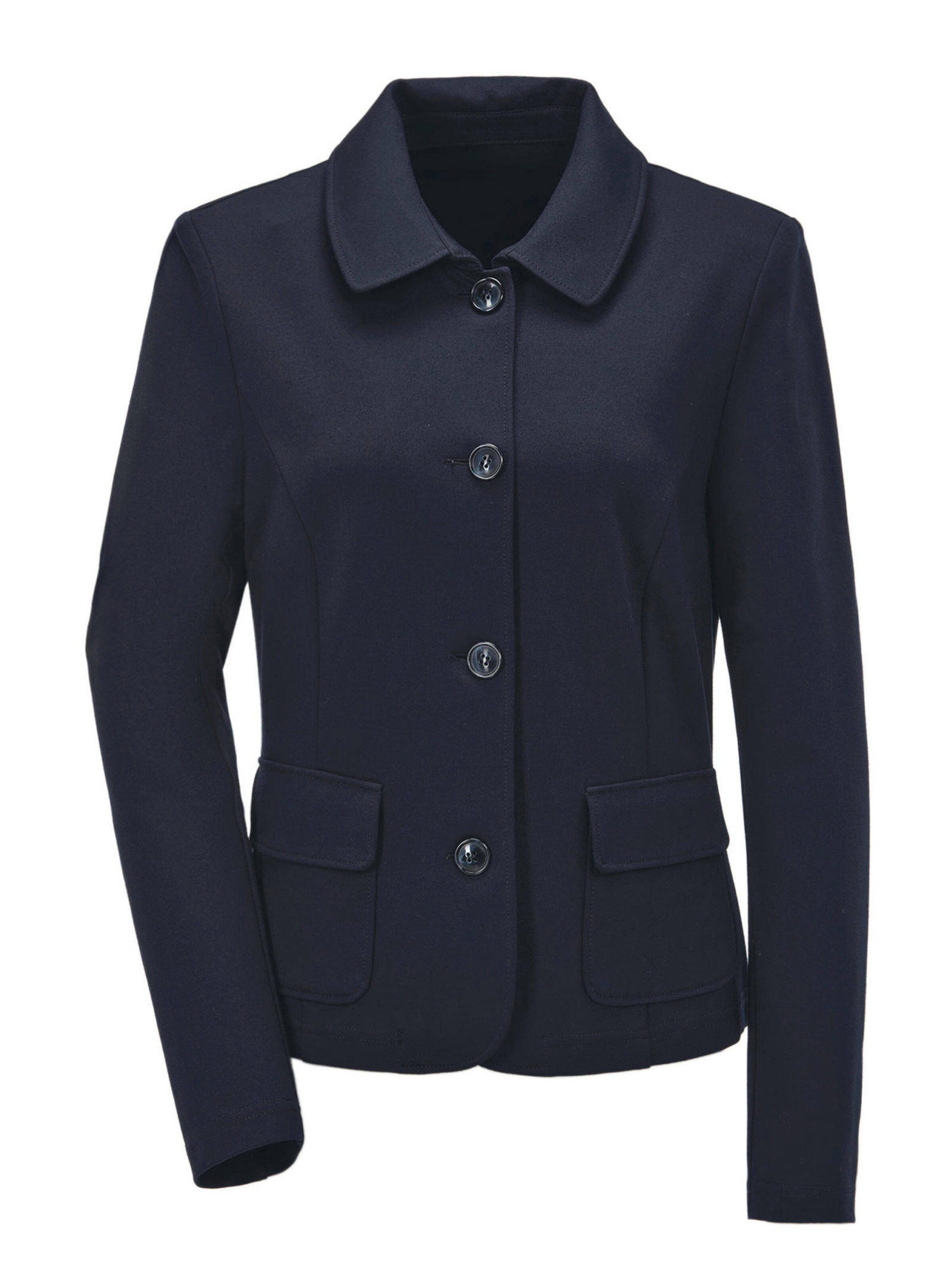 Goldner Blazer in marine, Produktansicht