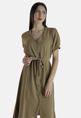 Robe-chemise Elara en beige
