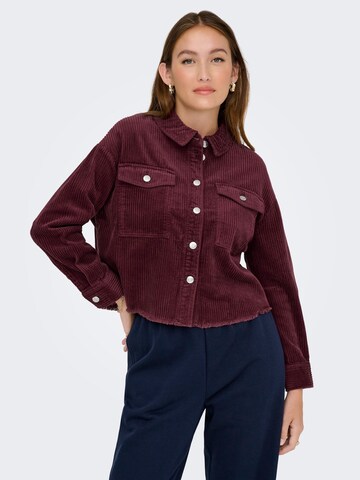 Veste mi-saison 'ONLMarina-Eny' ONLY en rouge : devant