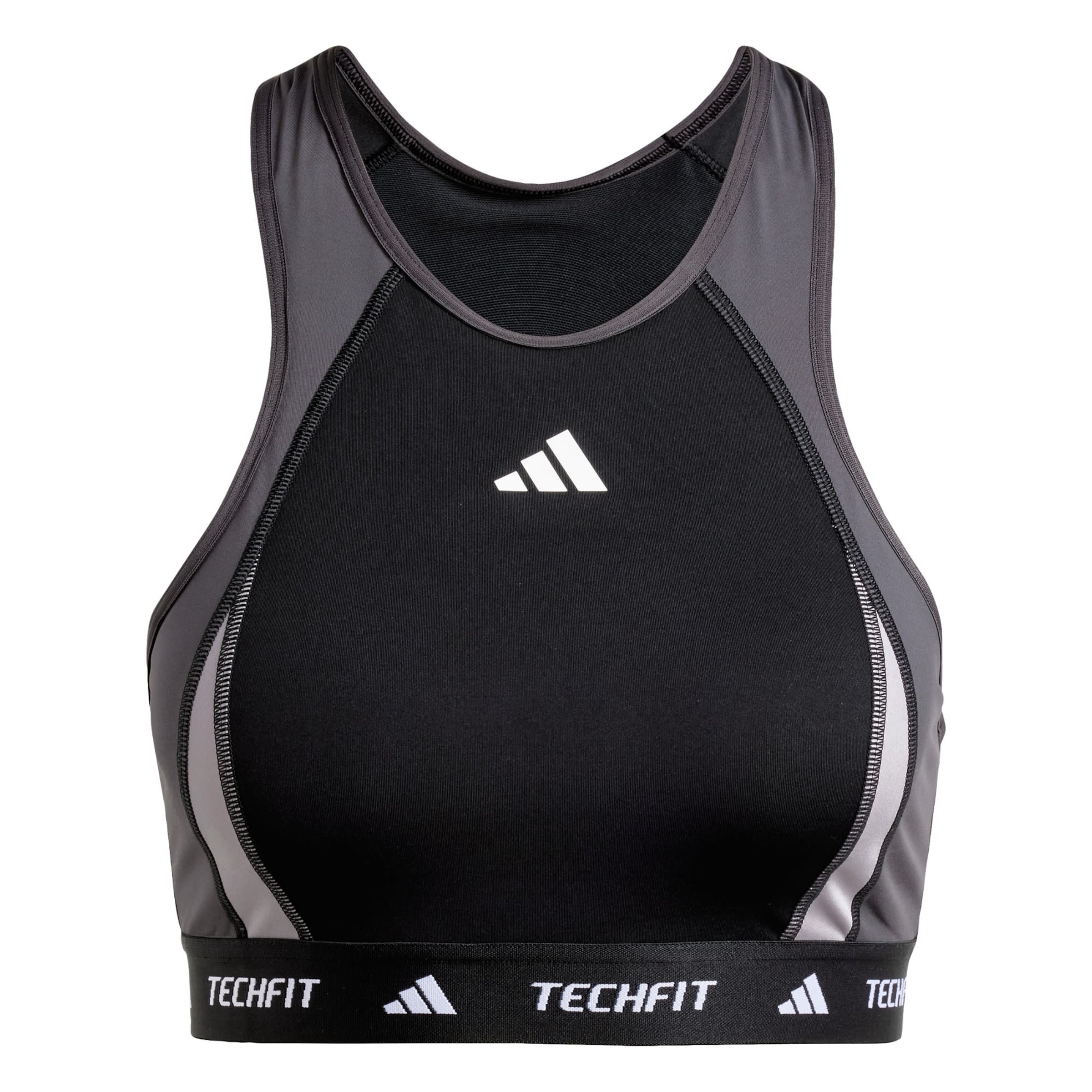 Bustier Soutien-gorge de sport ADIDAS PERFORMANCE en noir : devant