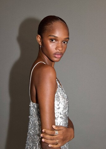 MANGO TEEN Dress 'Diva' in Silver