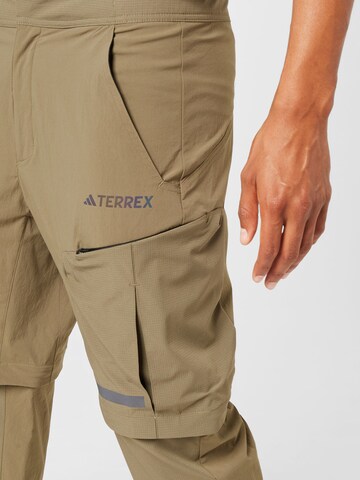 ADIDAS TERREX Regular Workout Pants 'Campyx' in Green