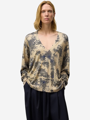 T-shirt Adolfo Dominguez en beige : devant