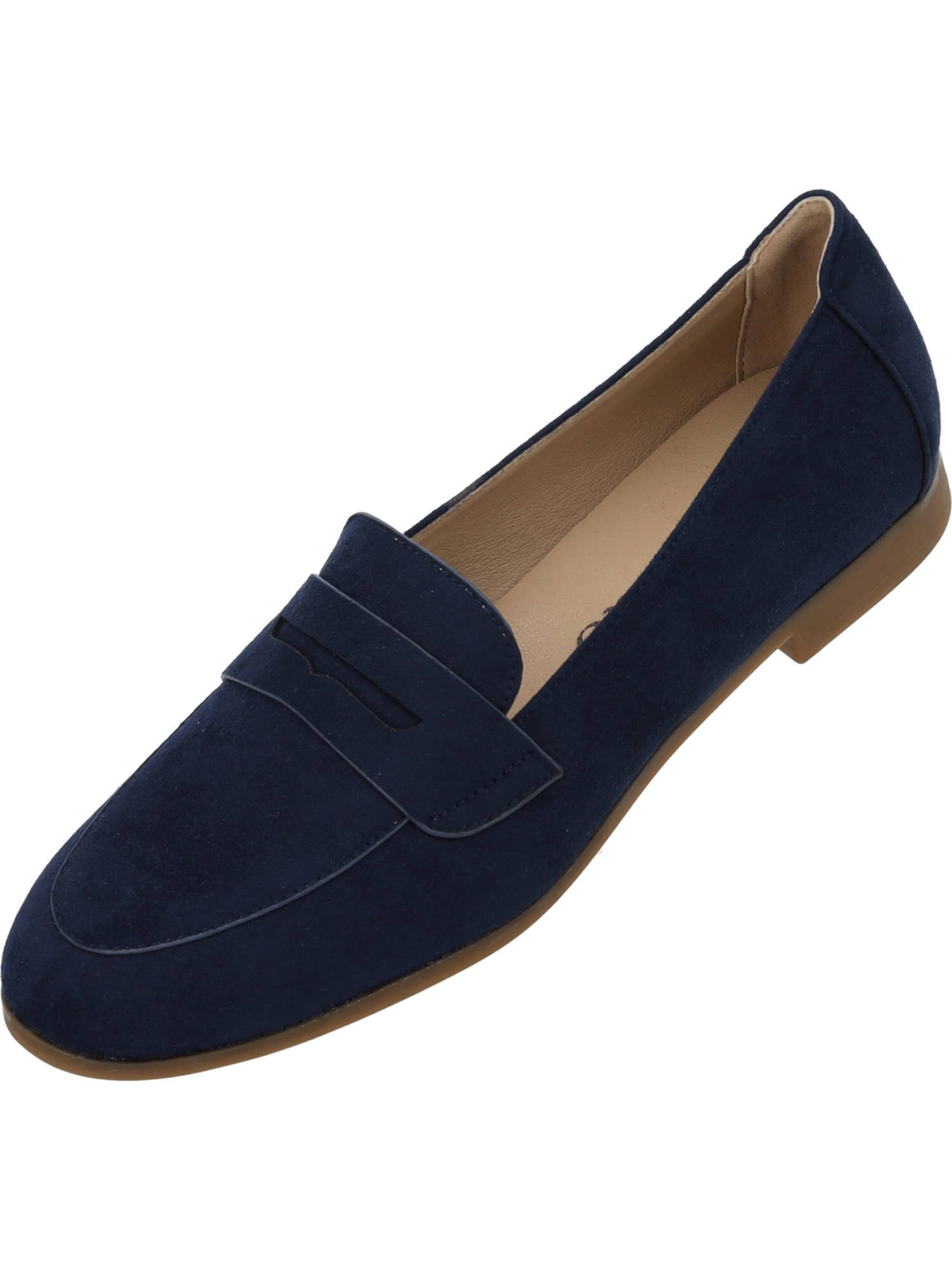 Palado Mokassin 'Arselaus' in Blau: Vorderseite