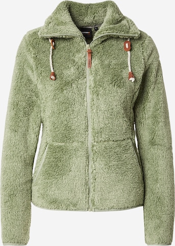 ICEPEAK Athletic Fleece Jacket 'Colony' in Green: front