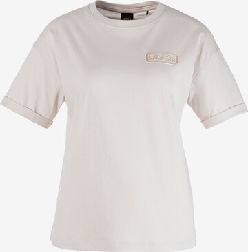 T-shirt BOSS en blanc : devant