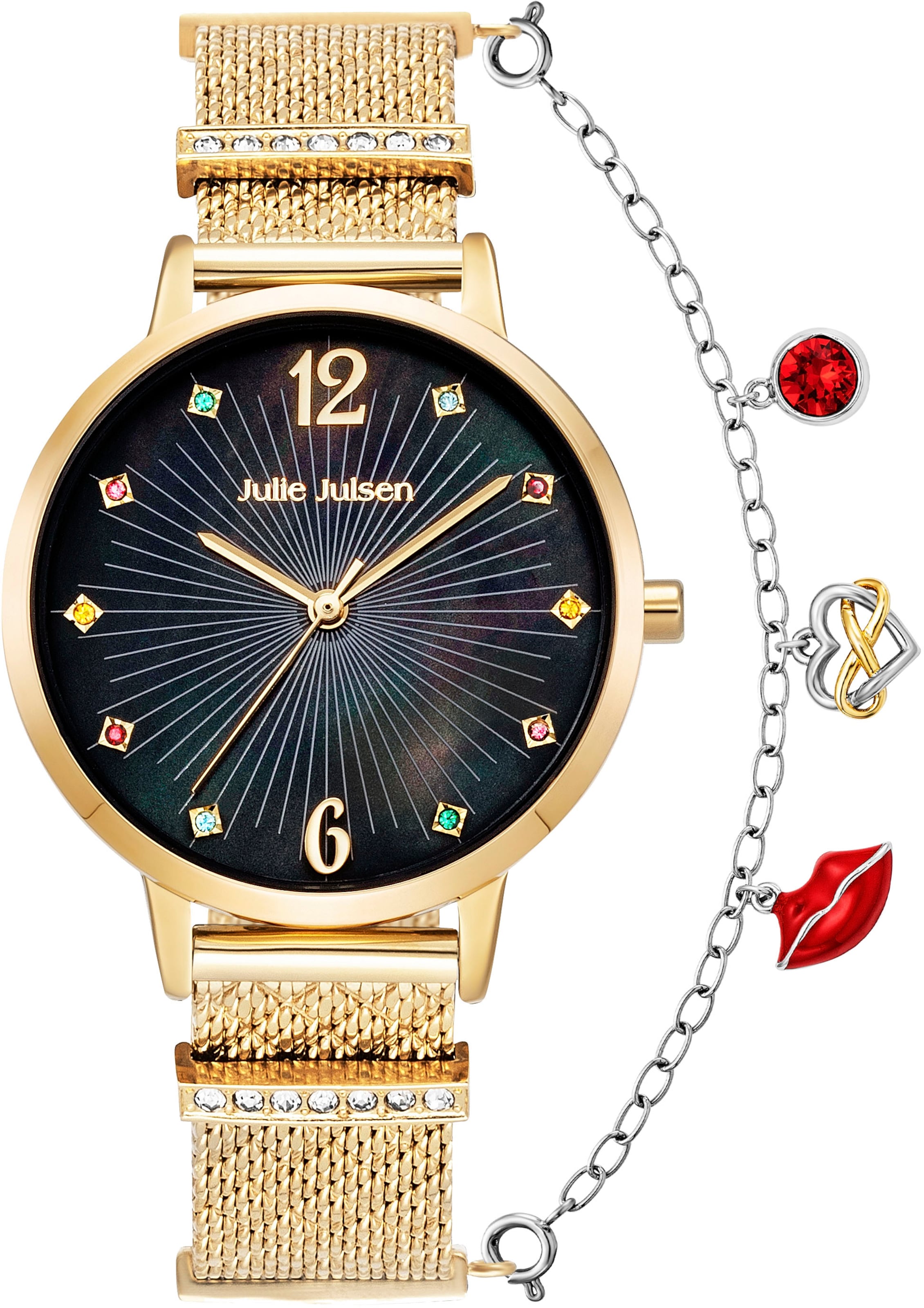 Julie Julsen Uhr in Gold: Vorderseite